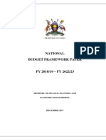 Uganda National Budget Framework Paper FY 2018-19