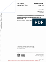 ABNT NBR-14039-2005-Instalações Elétricas de Média Tensão de 10Kv A 362Kv PDF