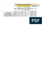 Sample Format For Data Collection