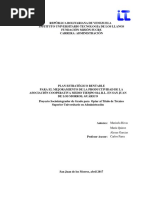 Plan Estratégico Rentable para El Mejoramiento de La Productividad de La Asociación Cooperativa Medio Tiempo 814, R.L. en San Juan de Los Morros, Guárico