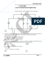 GATE ECE 2003 Actual Paper