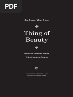 Jackson Mac Low (Éd. Anne Tardos) - Thing of Beauty. New and Selected Works (2008)