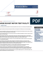 J-6 Large Rocket Motor Test Facility: Inside Arnold AFB