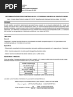 Informe 3. Determinación Espectrofotométrica Fe+2