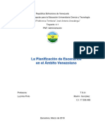 Planificación de Escenarios Venezolanos