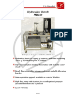 HB100 Hydraulics Bench