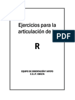 Ejercicios para La Articulación de La R