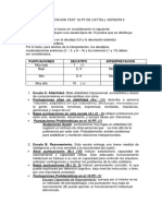 Interpretacion Test 16 PF de Cattell Versión 5