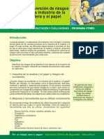 Prevencion de Riesgos en La Industria de La Madera y El Papel