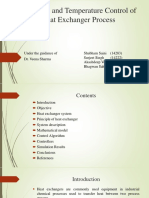 Temprature Control of Heat Exchanger.