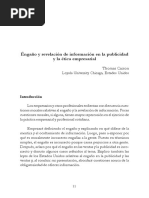 Engaño y Revelación de Información en La Publicidad y La Ética Empresarial-Thomas Carson