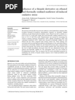 Influence of A Thiazole Derivative On Ethanol and Thermally Oxidized Sunflower Oil Induced Oxidative Stress