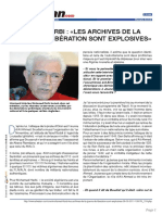 Mohamed Harbi Les Archives de La Guerre de Liberation Sont Explosives PDF