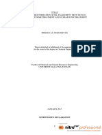 Title: Fiber Charecterisation of Oil Palm Empty Fruit Bunch (Opefb) : Enzymme Treatment and Ultrasound Treatment