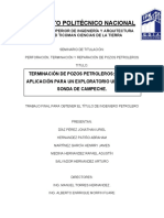 Terminación de Pozos Petroleros Caso de Aplicación para Un Exploratorio Ubicado La Sonda de Campeche