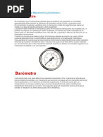 Diferencia Entre Manómetro y Barómetro