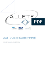 Allete Oracle Isupplier Portal Training Guide