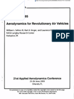 Aerodynamics For Revolutionary Air Vehicles: AIAA 2003-3785