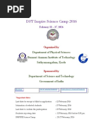 DST Inspire Science Camp 2016