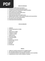 Lista de Coros de Adoración