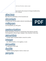 Coulomb Abscissa Zirconium Milligram Pasteurization Penumbra Integer Pirouette Ductile Pergola