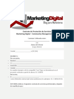 Contrato de Prestación de Servicios Marketing Digital