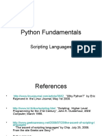 Python Fundamentals: Scripting Languages