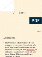 T Test