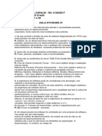 Aula Atividade 01 e 02 Qualidade de Software