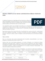 Alumnos USACH Son Las Nuevas Contrataciones de Banco Central de Chile - Dirección de Postgrado