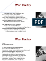 War Poetry and Images