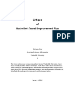 Critique of Nashville's Transit Improvement Plan Malcolm Getz PHD January 2018