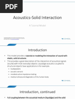 Acoustics-Solid Interaction: A Tutorial Model