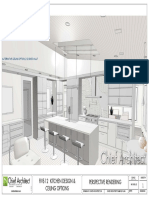 Perspective Rendering Five-12 Kitchen Design & Ceiling Options