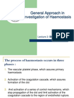 General Approach in Investigation of Haemostasis: Lecture 2: Bleeding Time