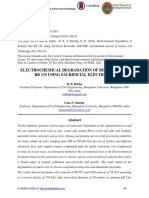 Electrochemical Degradation of Remazol Red RB 133 Using Sacrificial Electrodes