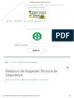 Relatório de Inspeção Técnica de Segurança