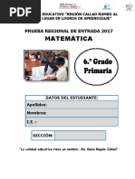 Matemática Callao 6°