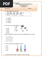 Prueba Diagnostico Matematica 3º