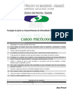 Prova Psicologia Maringá 2009 Psicologo