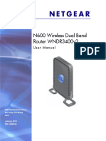 N600 Wireless Dual Band Router WNDR3400v2: User Manual