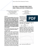 Simulation For A 3 Phase Induction Motor Under Unbalanced Conditions