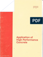 Application of High Performance Concrete