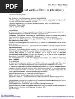 CA Final Direct Tax Quick Revision of Assessment of Various 9DB7WBXY