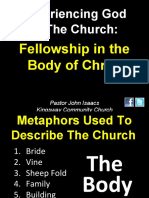 08-22-2010 Experiencing God in The Church-The Body-Fellowship