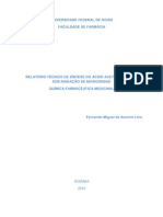 Relatório Técnico de Síntese Do Ácido Acetilsalicílico