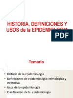 Historia Definición Epidemiología