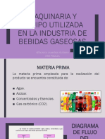 Maquinaria y Equipo Utilizada en La Industria de Gaseosas