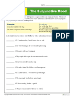 Verbs Subjunctive Mood