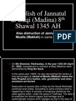 Demolish of Jannatul Al-Baqi (Madina) 8th